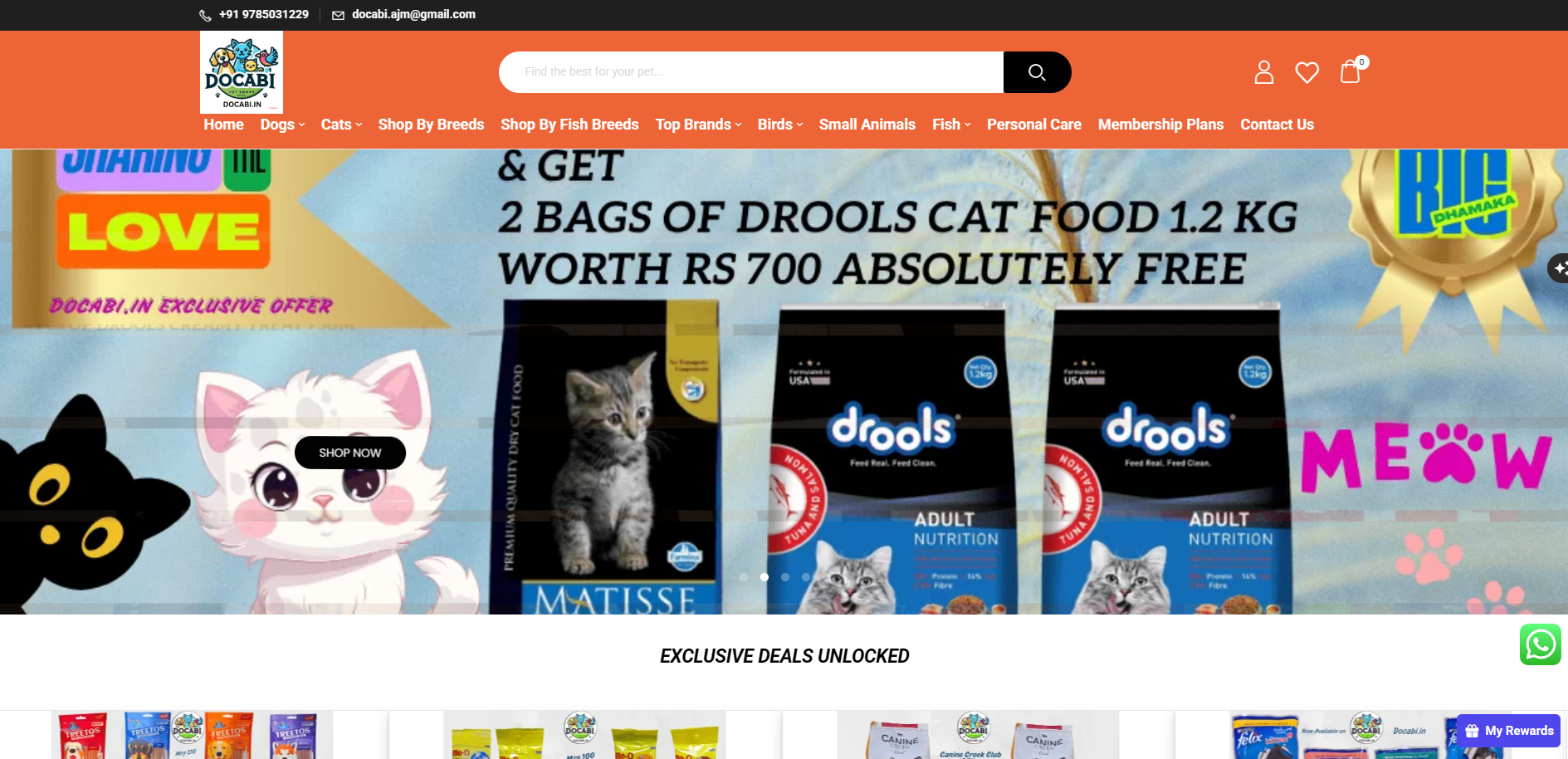 Docabi Online Pet Store